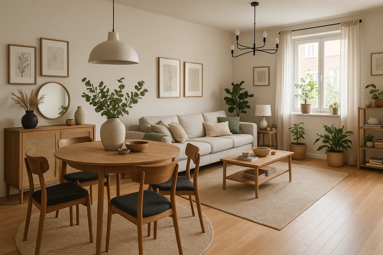 dnevna soba i trpezarija 