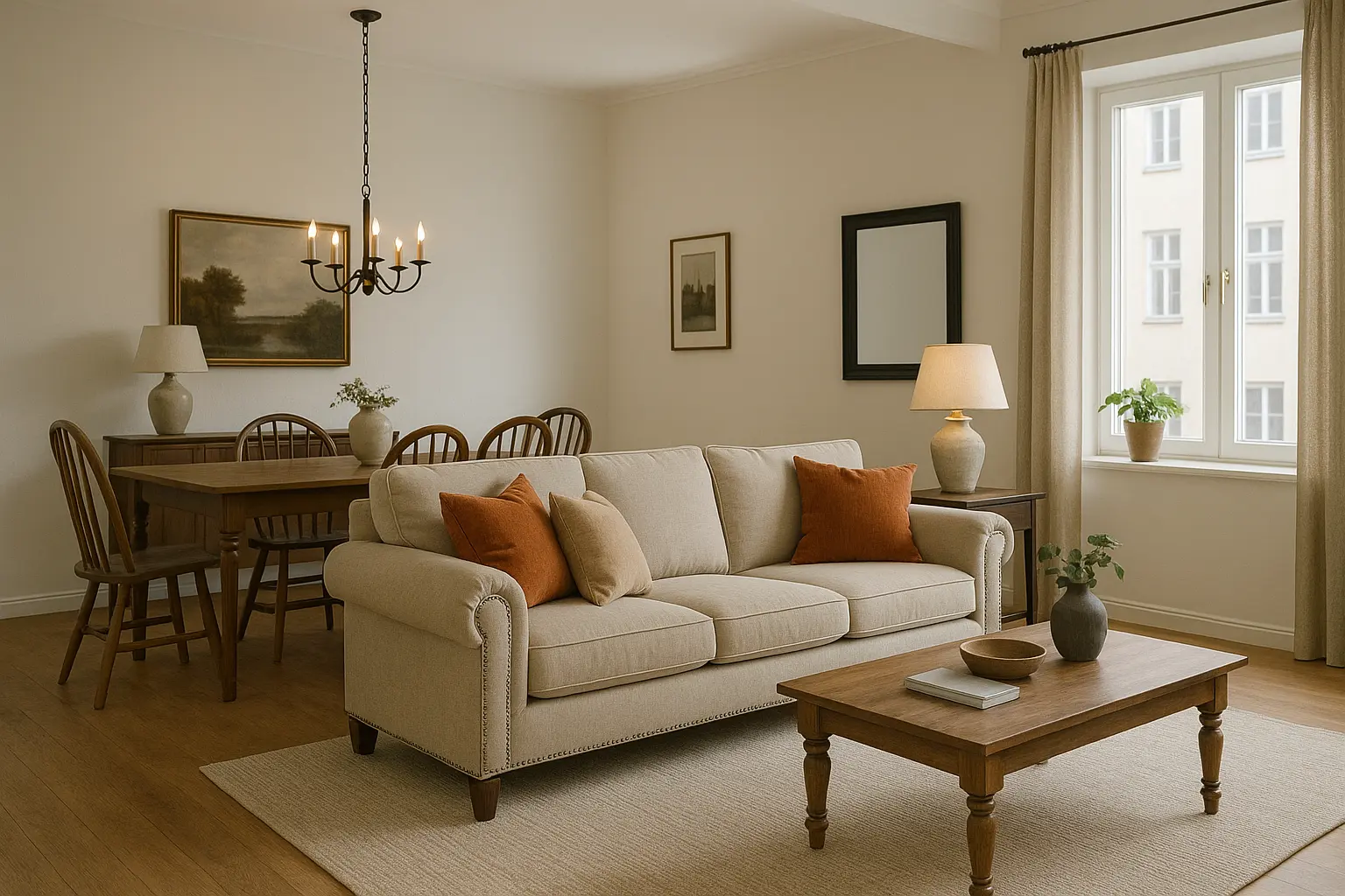 Trosed koji deli dnevnu sobu i trpezariju