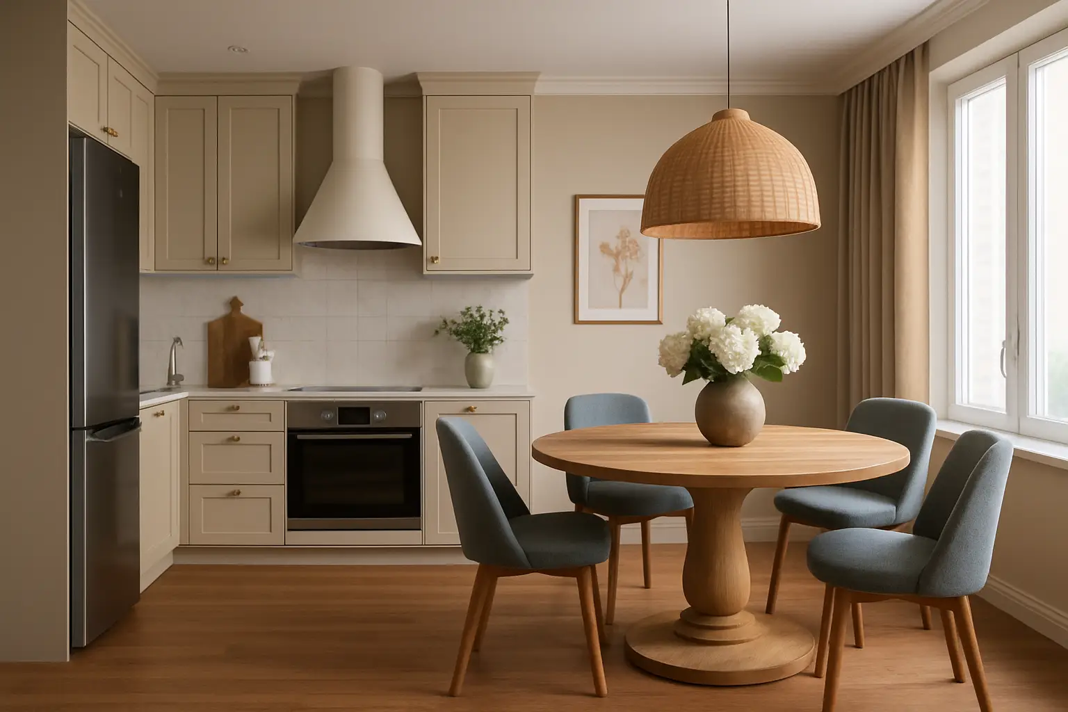 Kuhinja i trepzarija u jednom prostoru