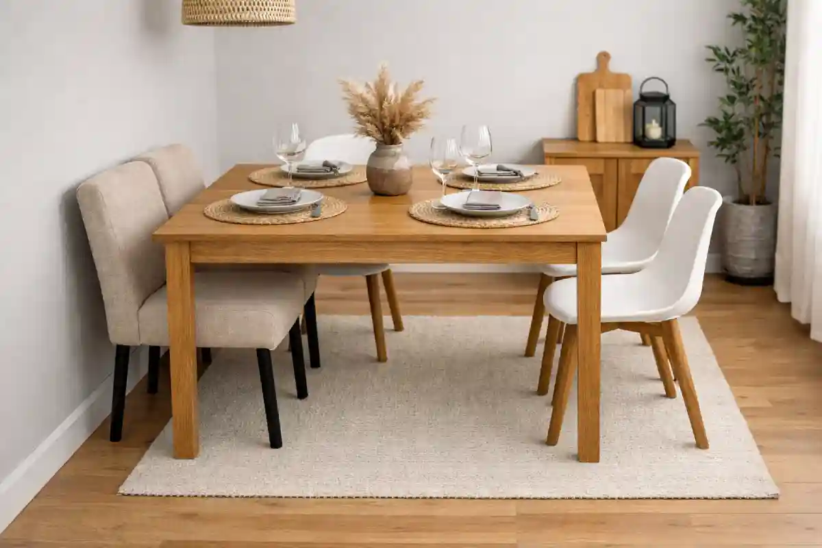 nedovoljno prostora oko trpezarijskog stola u trpezariji