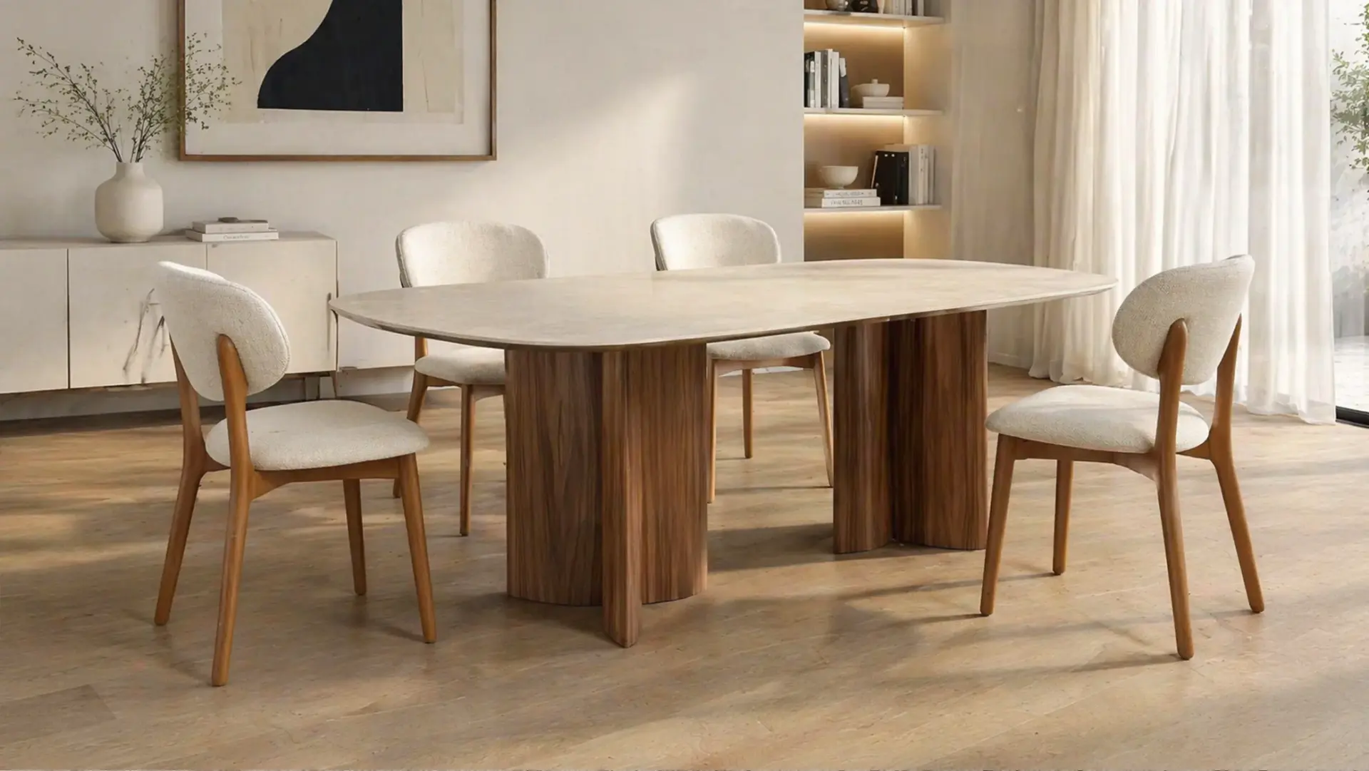 Trpezarijski sto Petra donosi spoj elegancije, stabilnosti i modernog dizajna