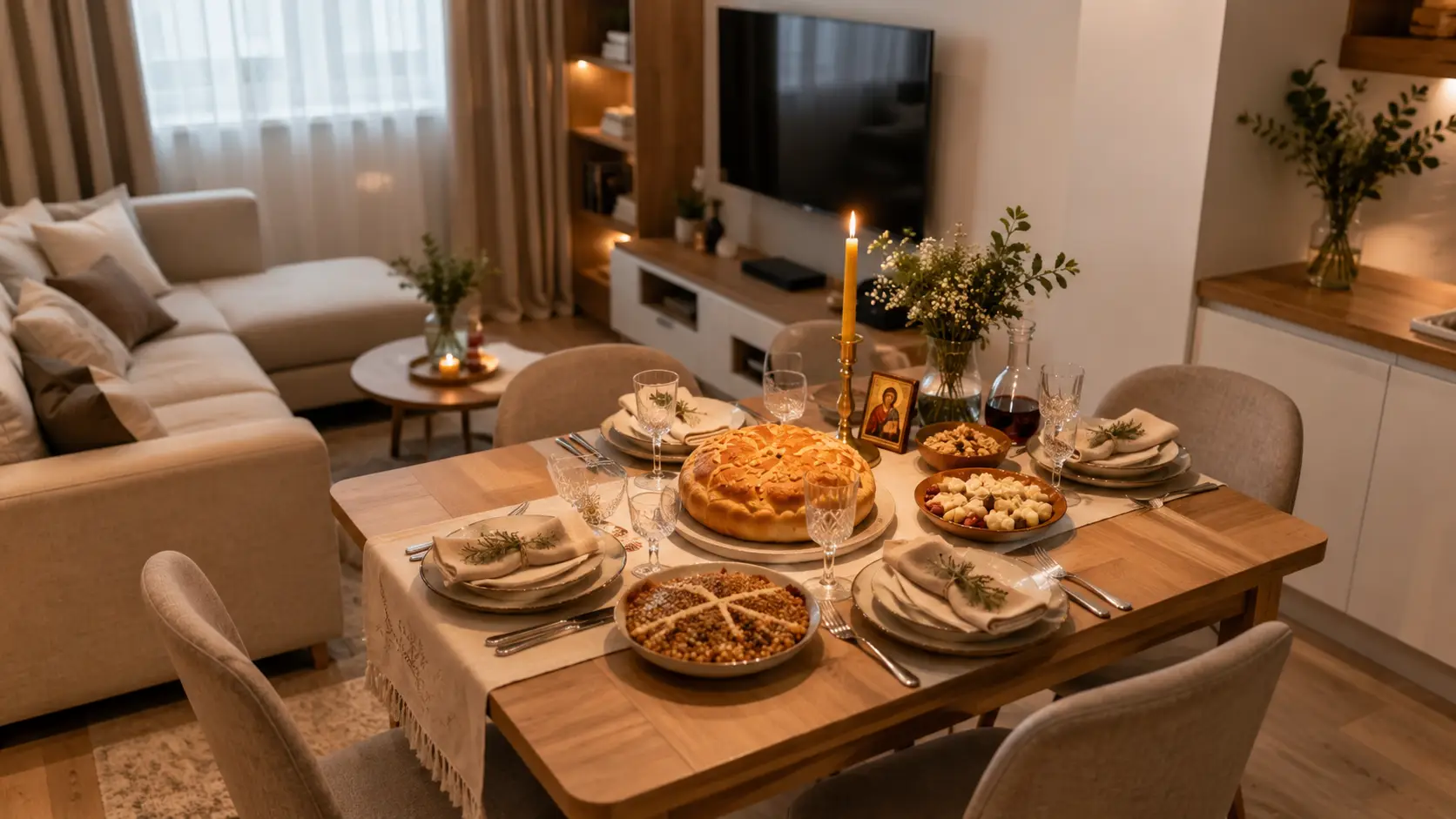 uklapanje slavskog stola za male stanove